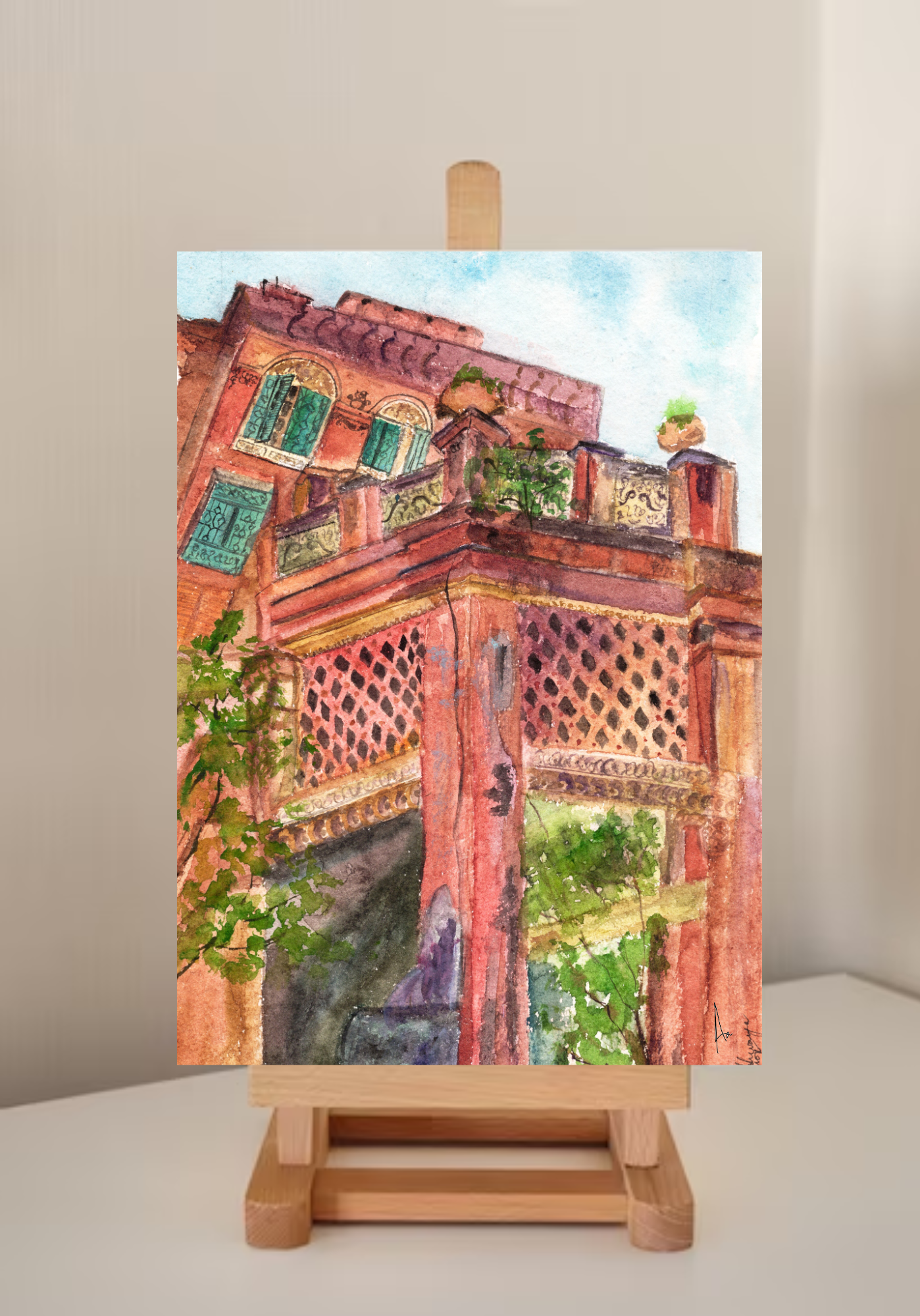 Ramdulal Nibas - The 'Piku' Home — A5 Art Prints by Aishwarya Ashok