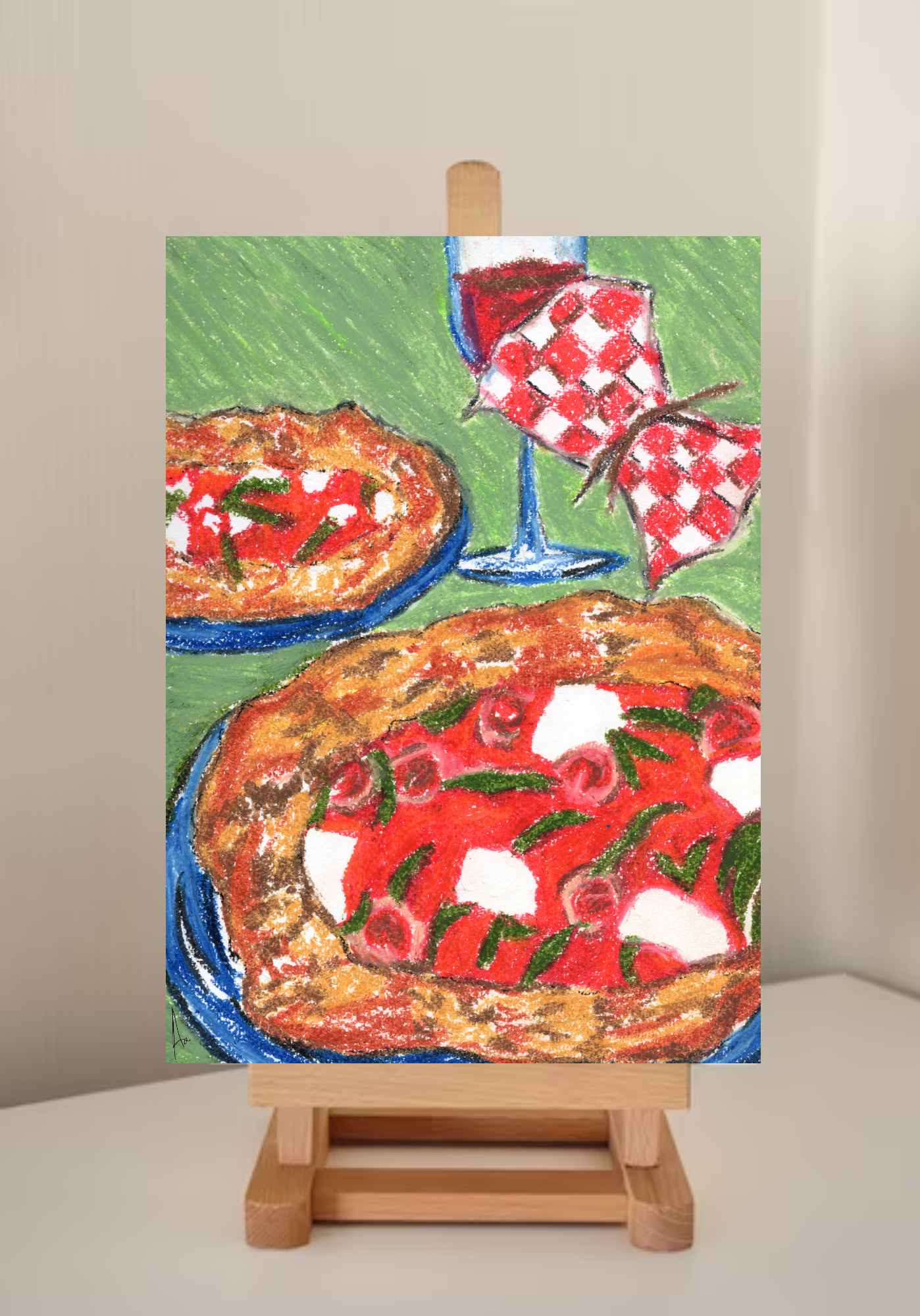 Pizzaiolo — A5 Art Prints by Aishwarya Ashok