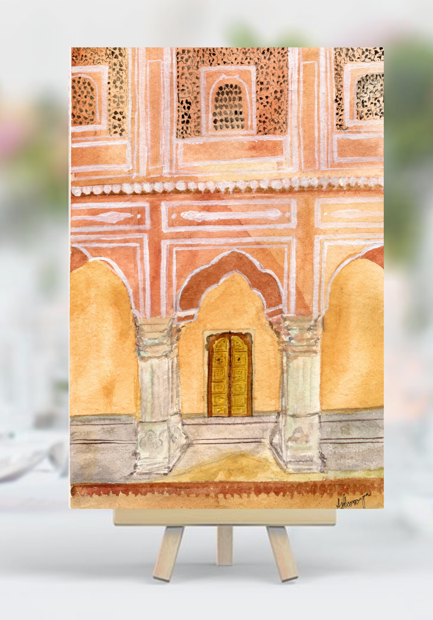 Pink City Palace, Jaipur — A5 Art Prints by Aishwarya Ashok