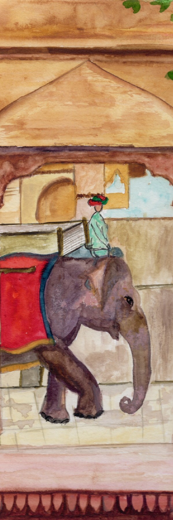 Amer Fort Elephant — Bookmarks by Aishwarya Ashok