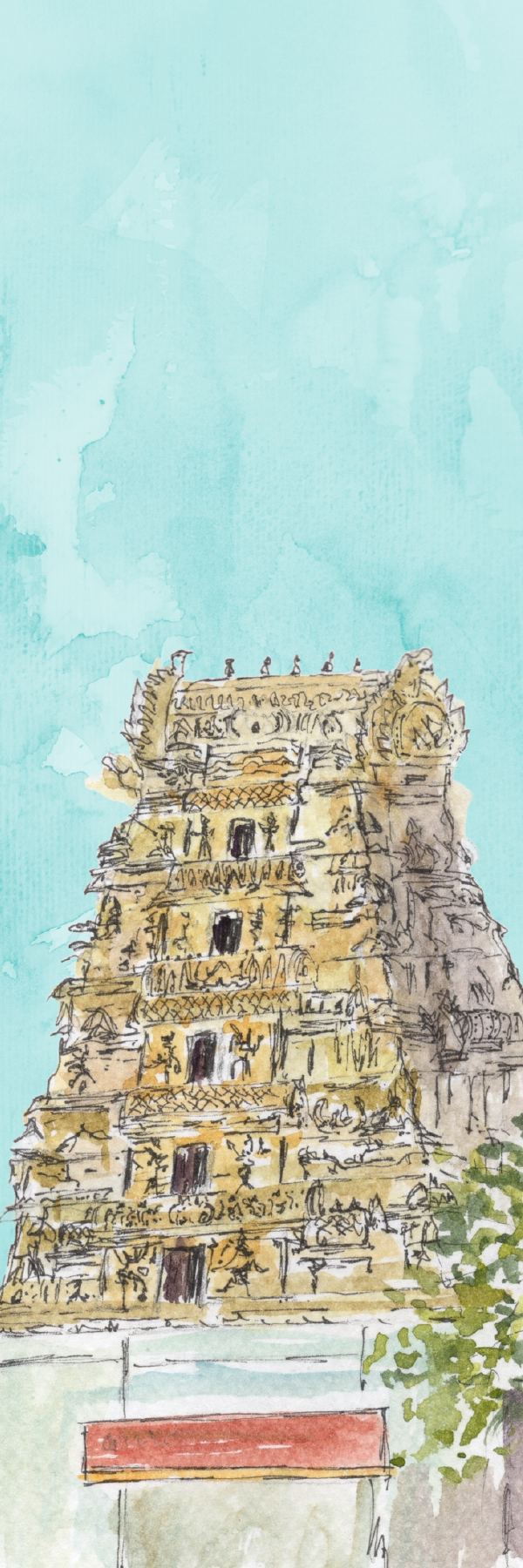 Golden Gopuram — Bookmarks by Aishwarya Ashok