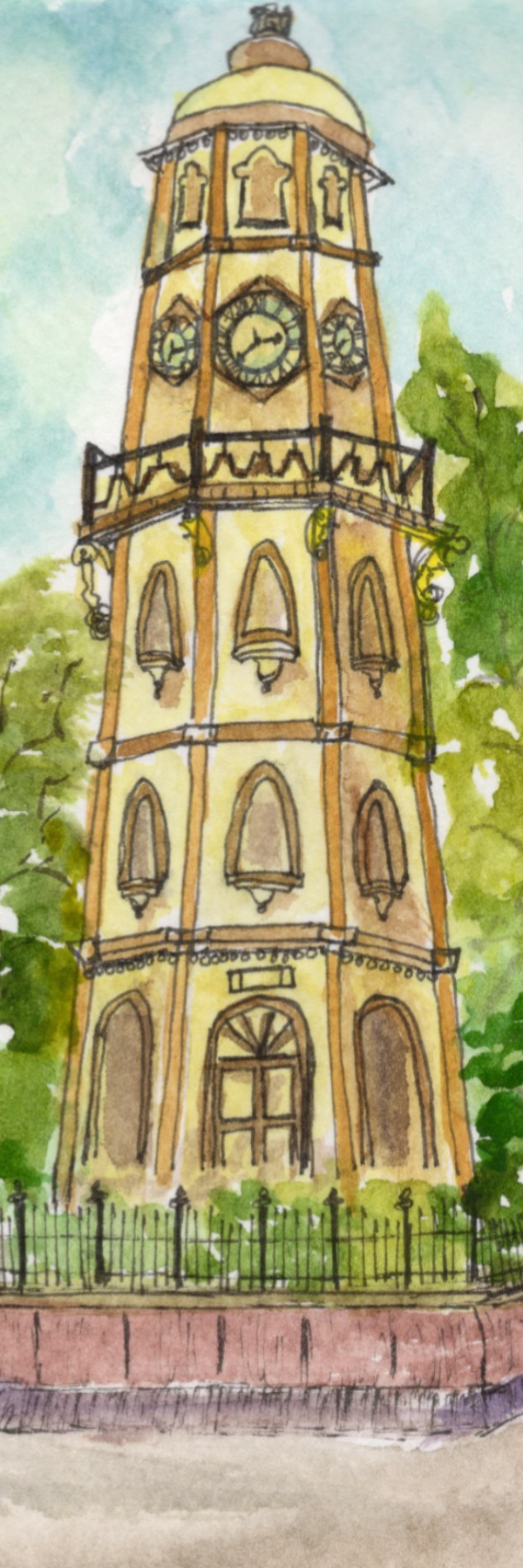 Heritage Clock Tower — Bookmarks by Aishwarya Ashok