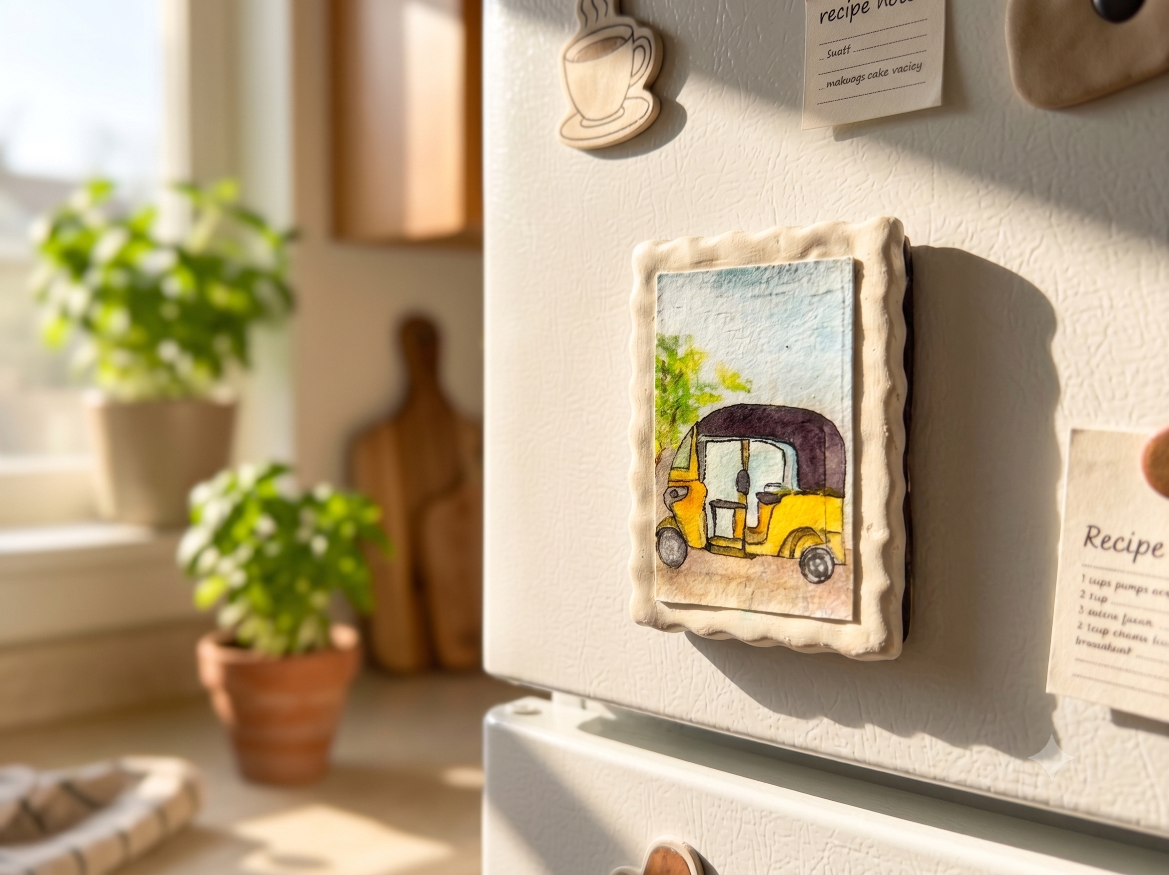 Madras - Auto — Clay Magnets by Aishwarya Ashok