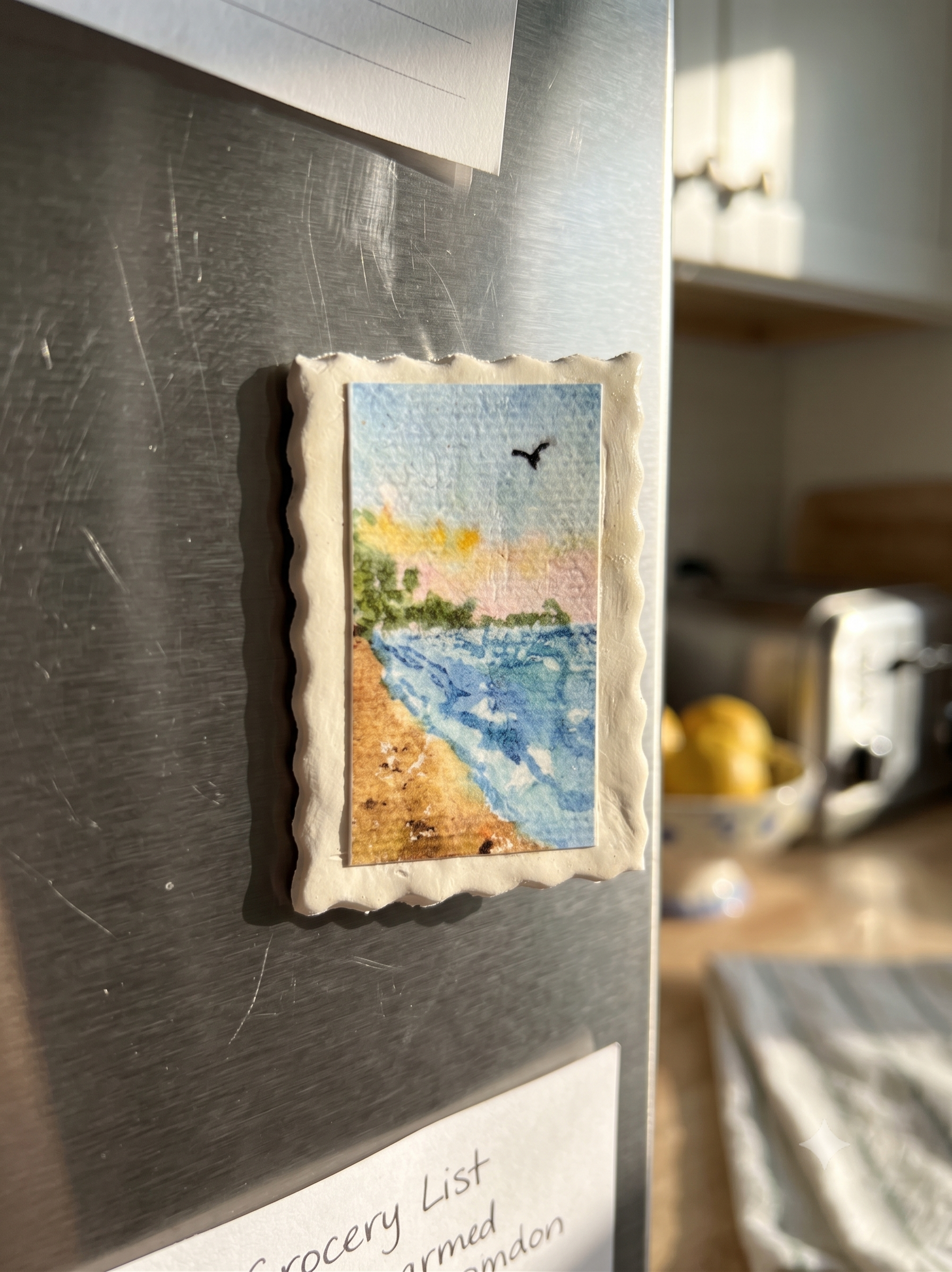 Madras - Beach — Clay Magnets by Aishwarya Ashok