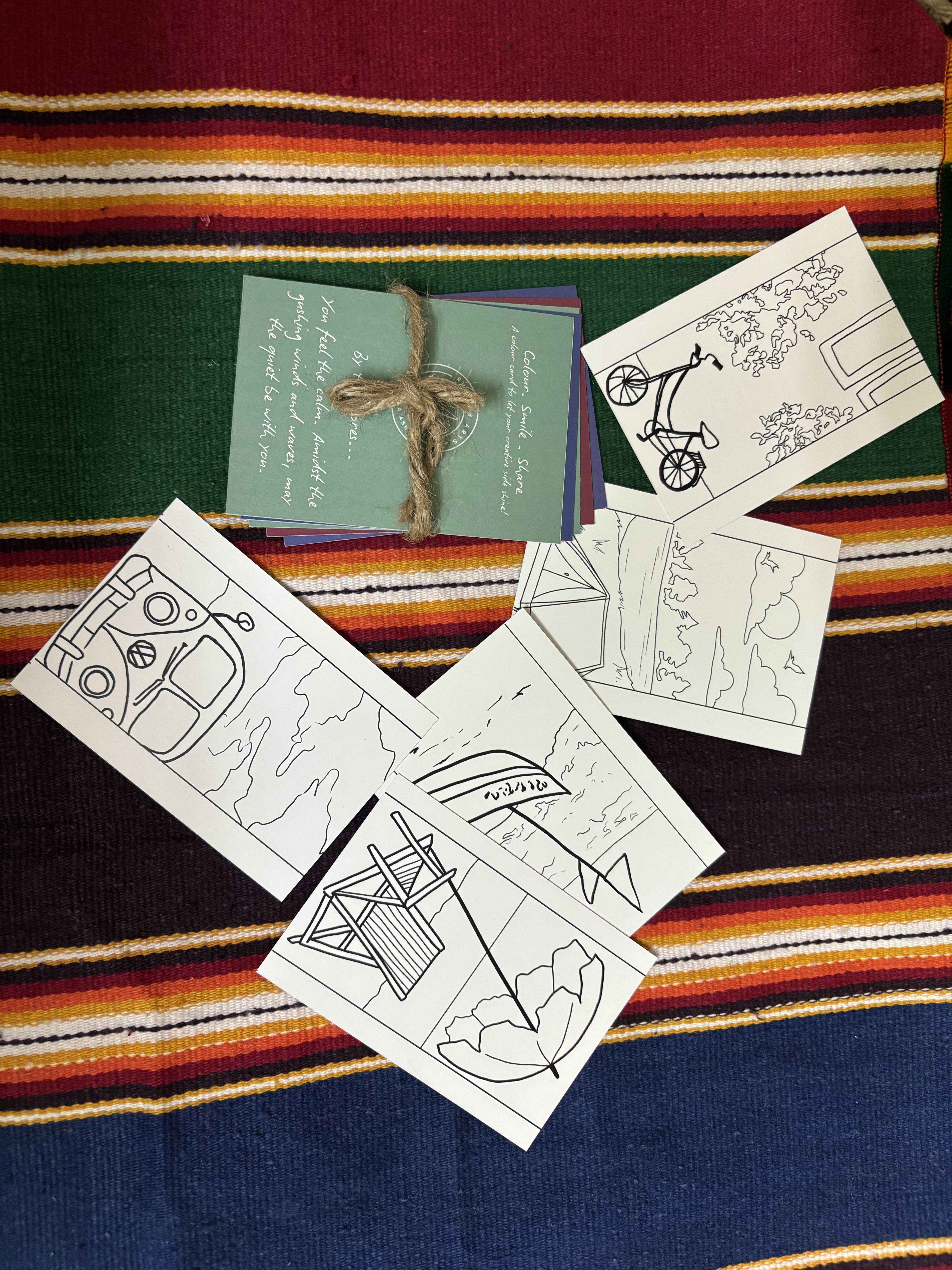 Colouring Cards - Set 1 - Travel — Colouring Cards by Aishwarya Ashok